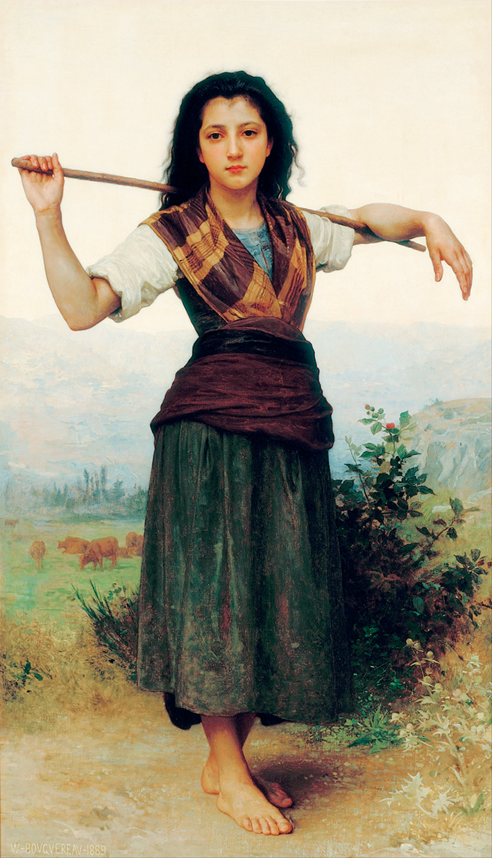  阿道夫·布格罗 Adolphe Bouguereau —— 牧羊女